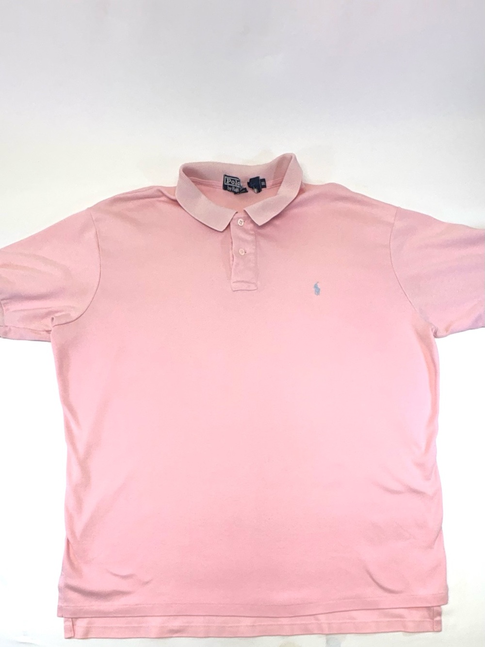 Vintage 90s Polo Ralph Lauren Pink Polo Shirt XXL Made